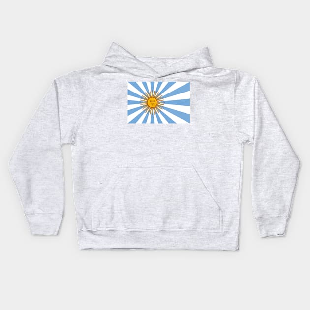 Rising Sun of May - Tokyo Buenos Aires III Kids Hoodie by popkulturniy